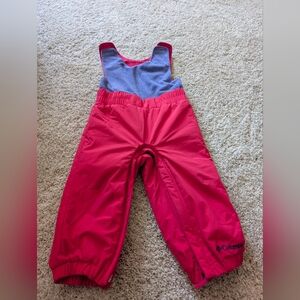 Columbia Kids' Pink Snow Bib